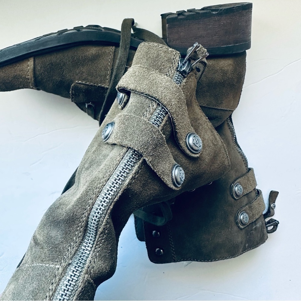 Sam Edelman Brian Suede Combat Boots- 9 - Picture 9 of 14